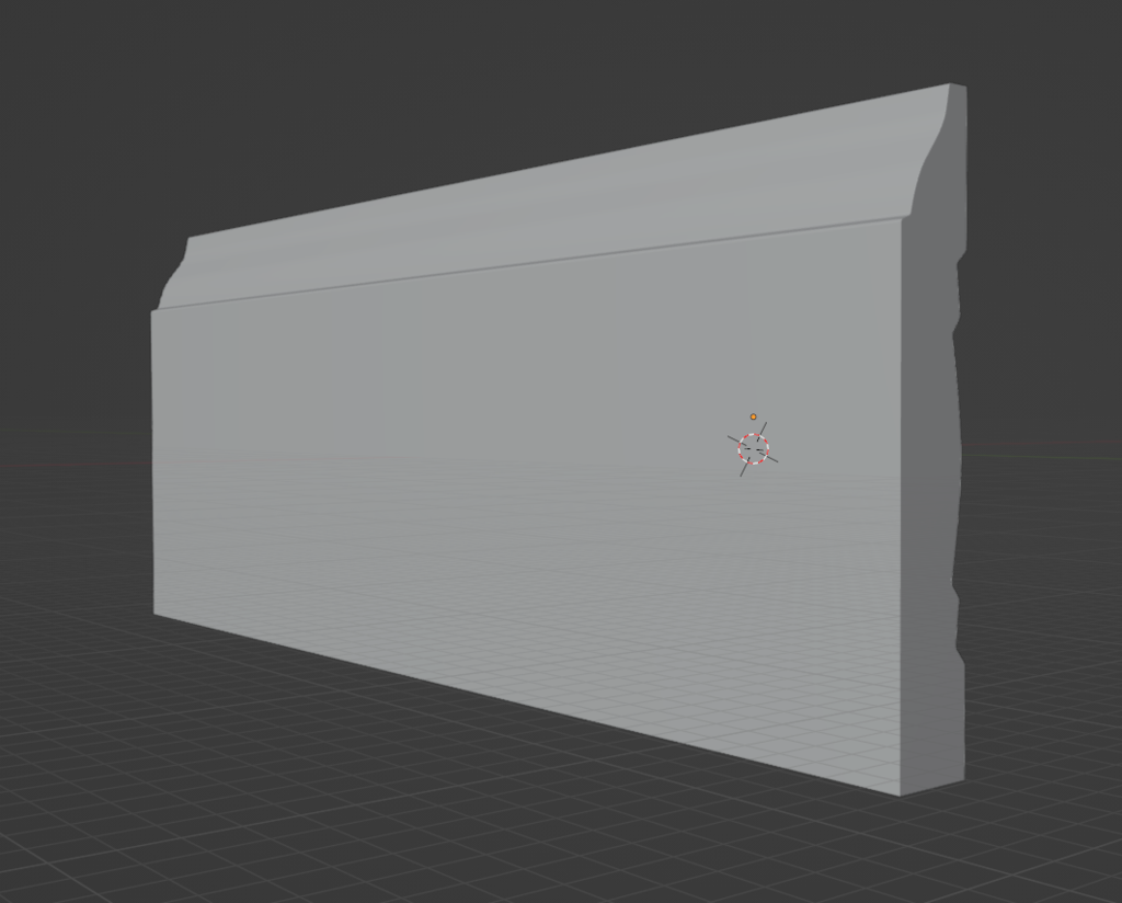 Colonial Style Baseboard Moulding 7/16" x 3"