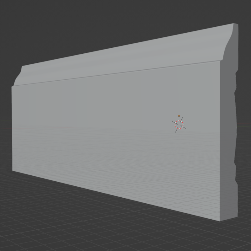 Colonial Style Baseboard Moulding 7/16＂ x 3＂ by jmynheir | Download ...