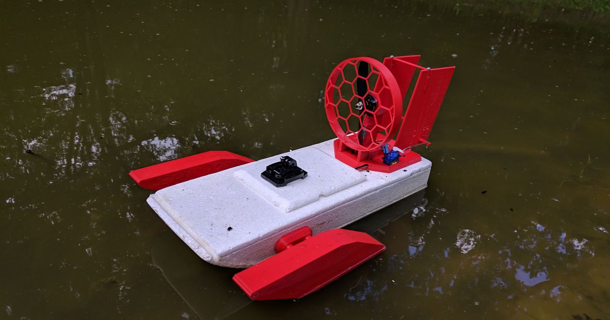 RC Airboat Conversion Kit by Basement Creations Download free STL model