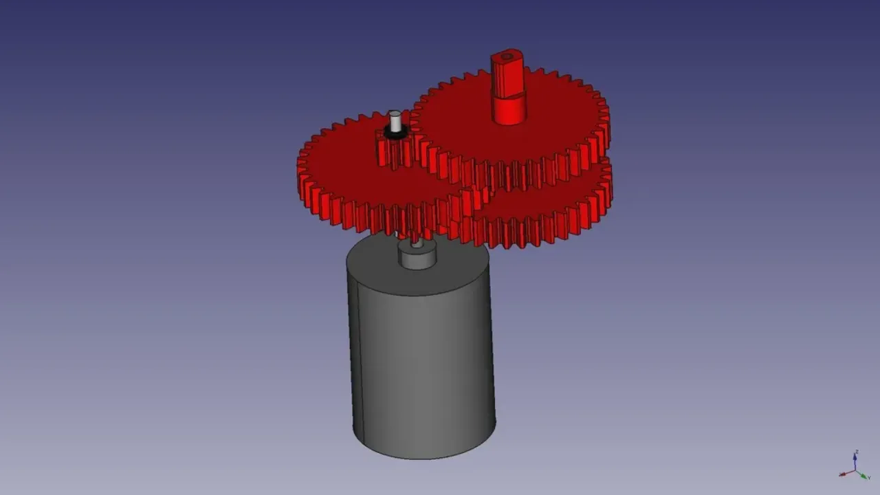 3d Printed Gearbox For Small Dc Motors Steps (with