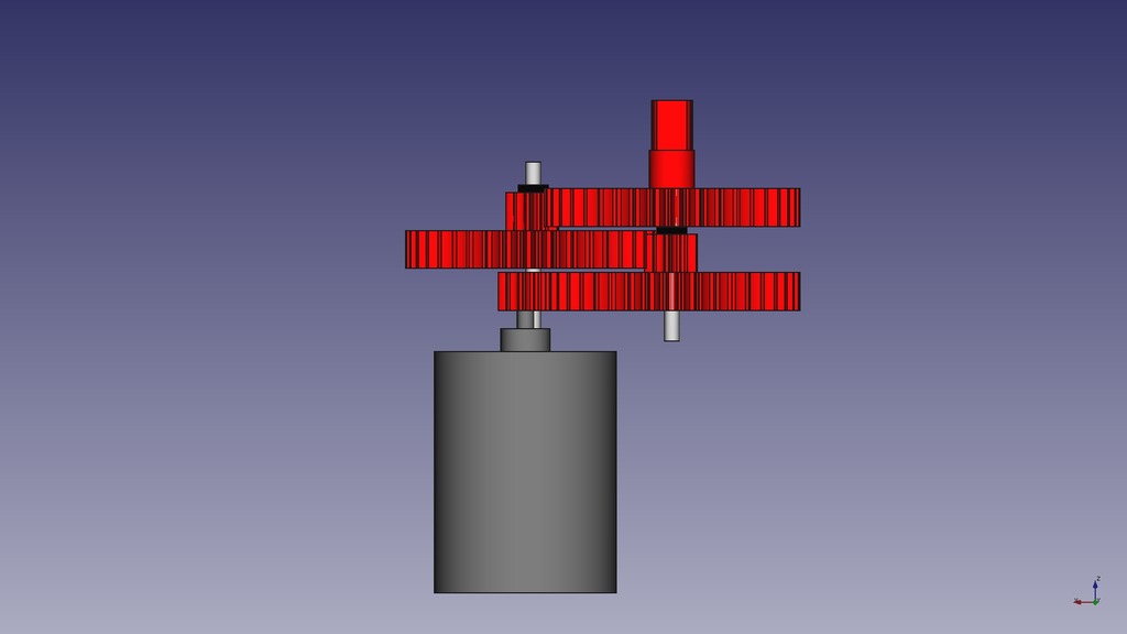 Small DC motor gearbox 1861 by Basement Creations Download free STL model