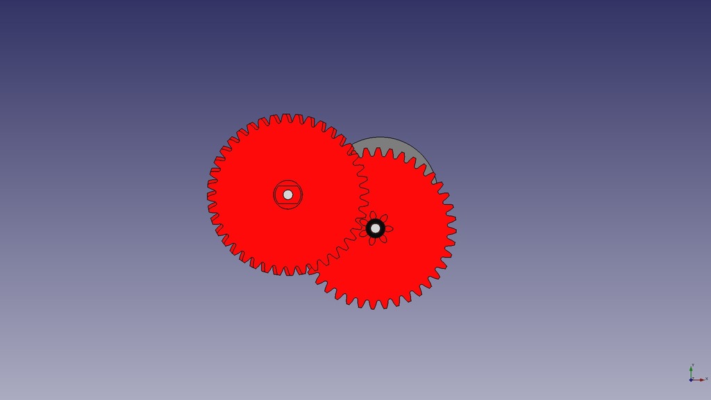 Small DC motor gearbox 1861 by Basement Creations Download free STL