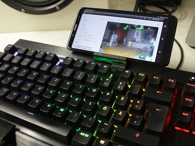 Phone stand for Corsair K70/K65 RGB