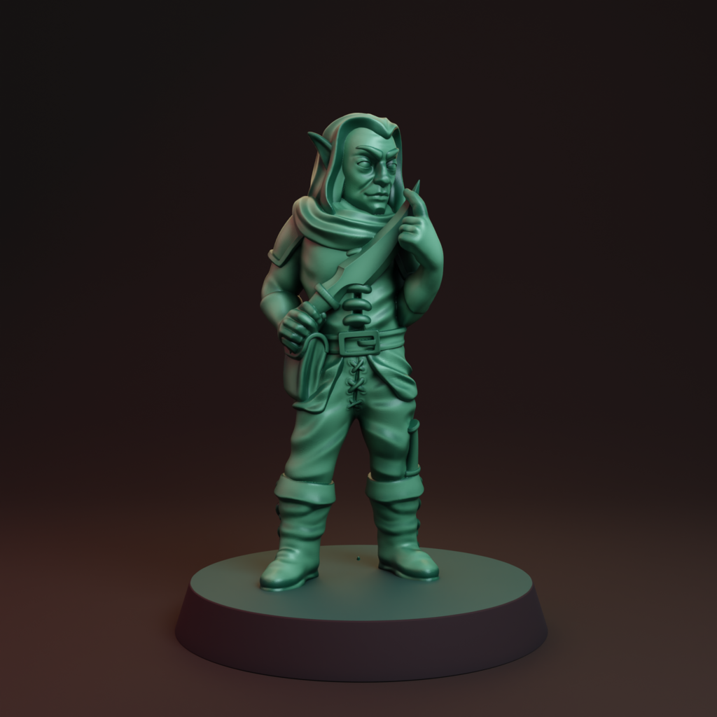 Bandit elf FDM supportless — miniatura 2