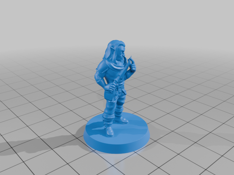 Bandit elf FDM supportless — miniatura 3