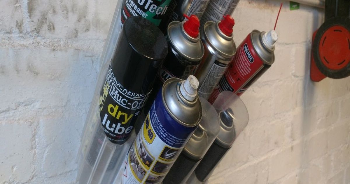 (Spray) Can Holder Wall Mount by Tim Angus Download free STL model