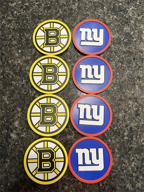 New York Giants Coaster by MajerDave, Download free STL model