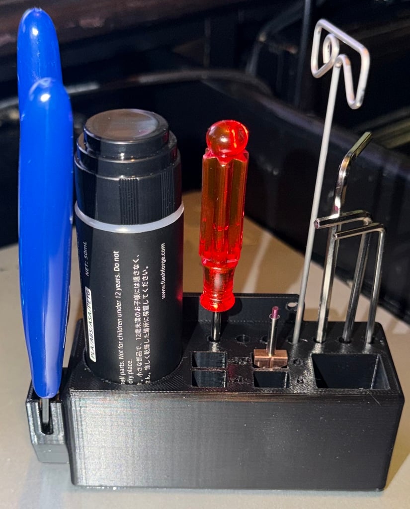 Flashforge AD5X Tool Holder with Nozzle Storage — thumbnail 2