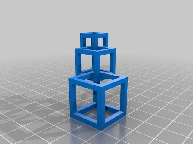 Cubes necklace (assembled)