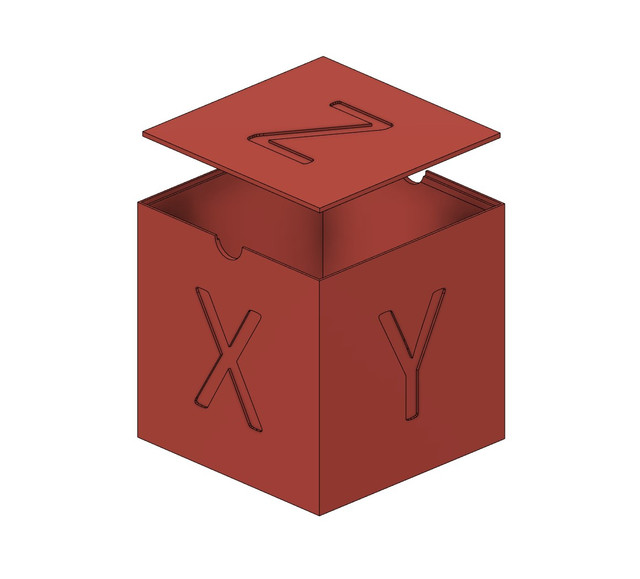 Calibration Cube Organizer / Storage Box by fusone | Download free STL ...