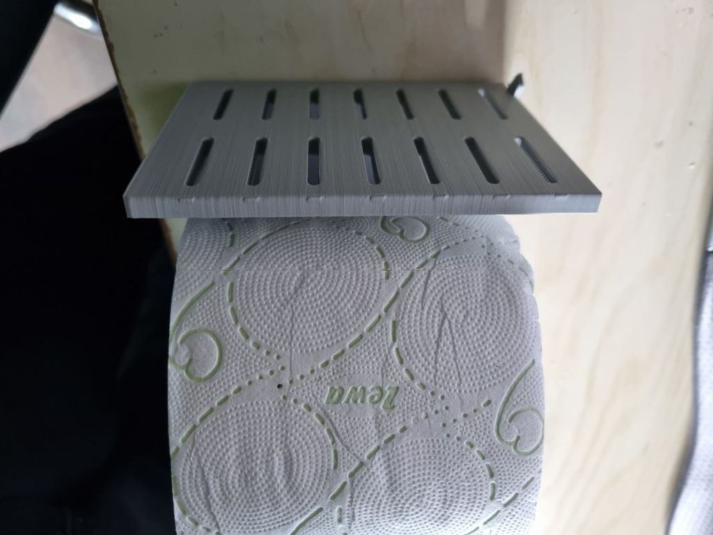 Toilet paper & phone holder