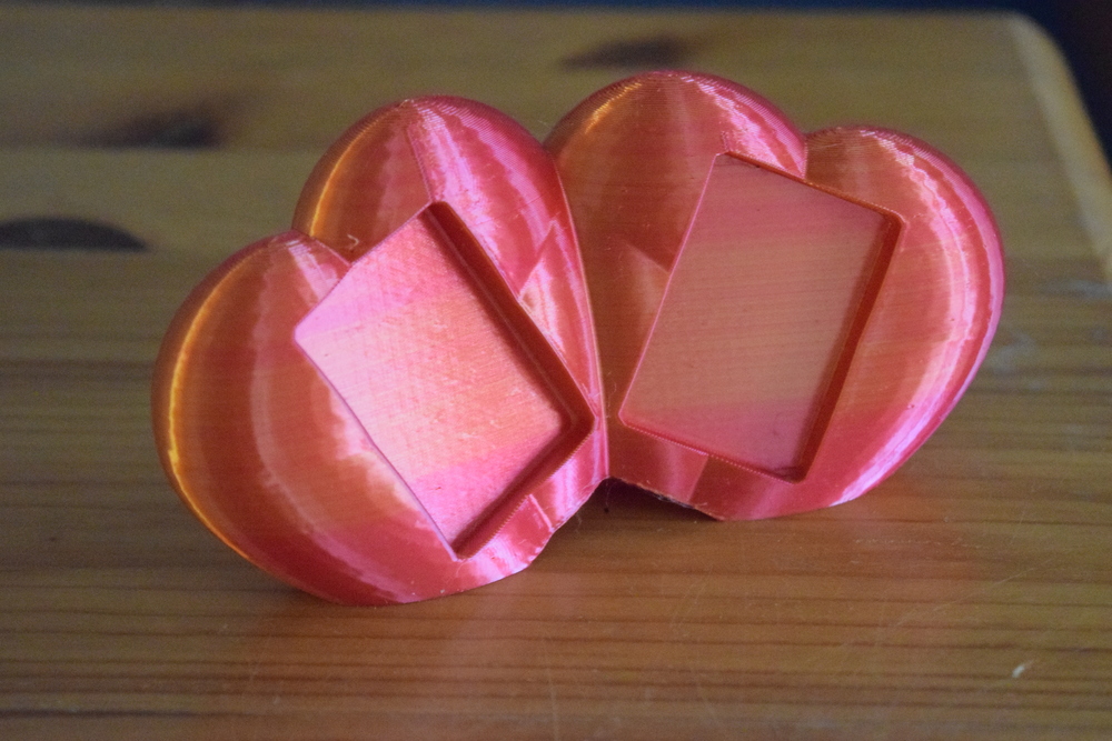 Double Heart Picture Frame