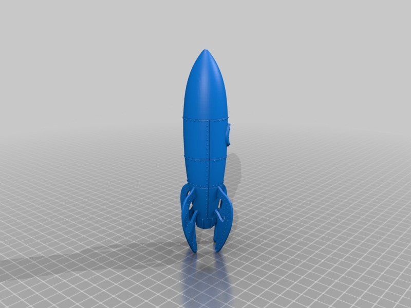 Miniatura 2 do modelo 3D Retro Rocket