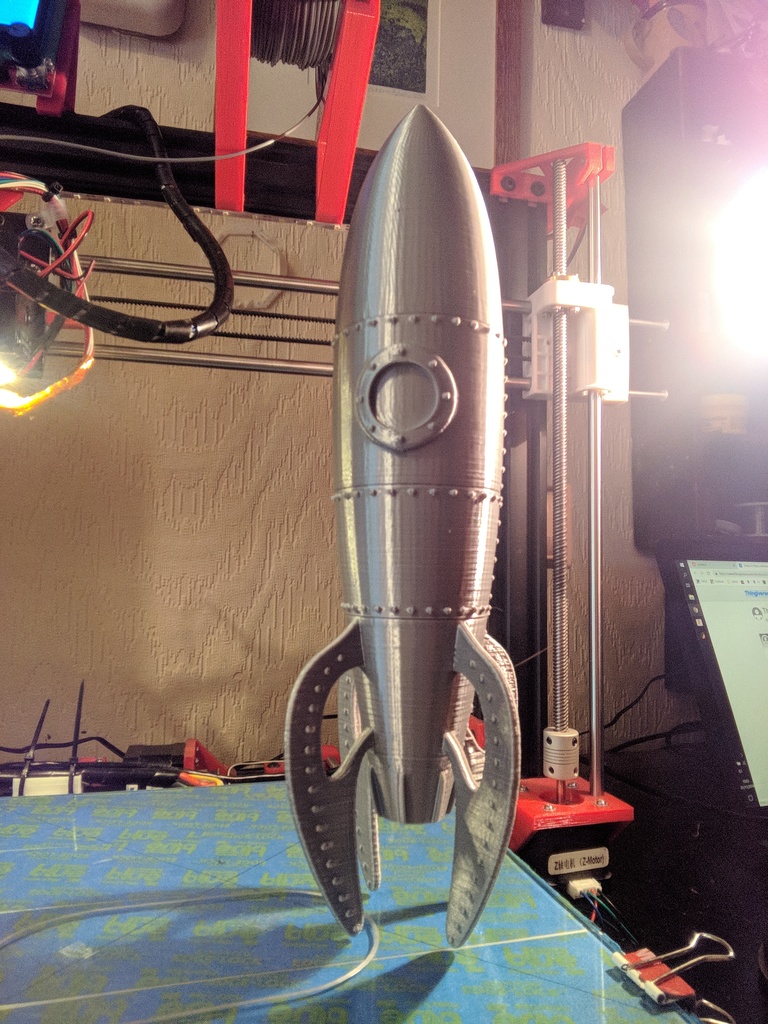 Miniatura 3 do modelo 3D Retro Rocket