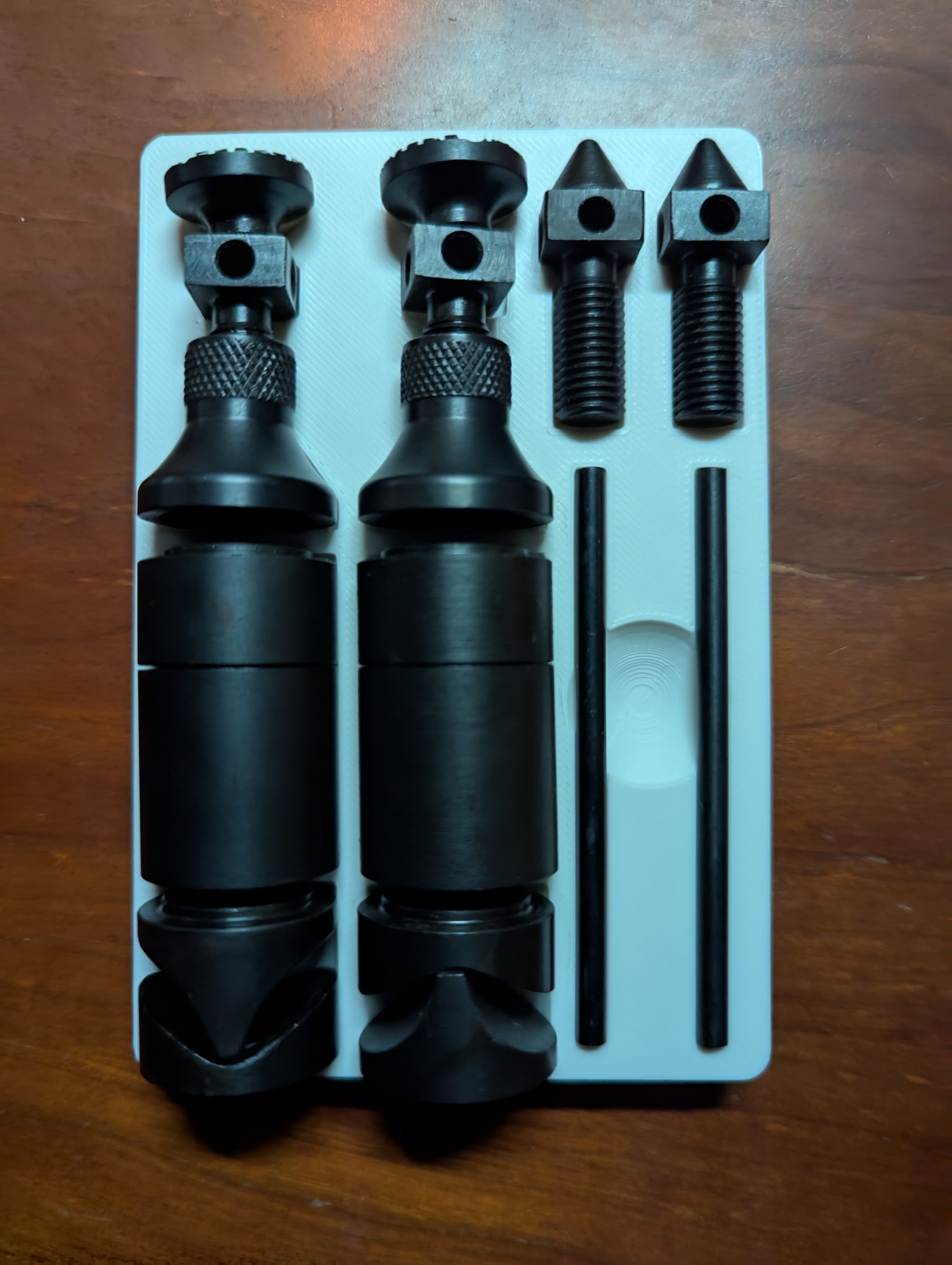 Gridfinity machinists jack-screw storage trays