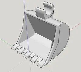 Duplo compatible excavator bucket