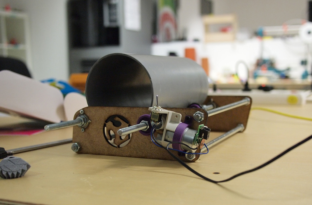 Lasercut frame for the Affordable Rock Tumbler