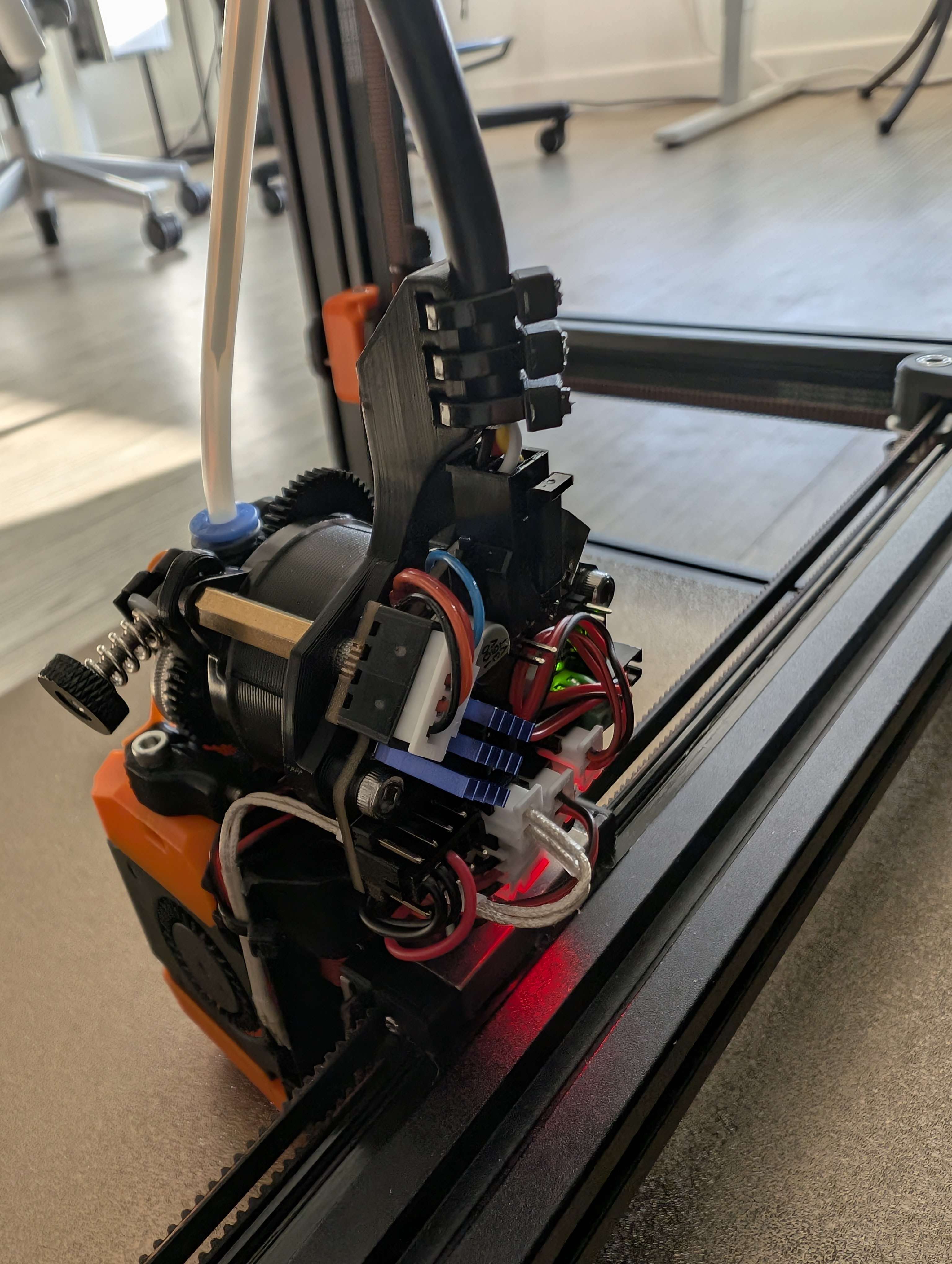 ProtoXtruder EBB36 mount, 45 degree, Compatible with Stealth Changer for Voron