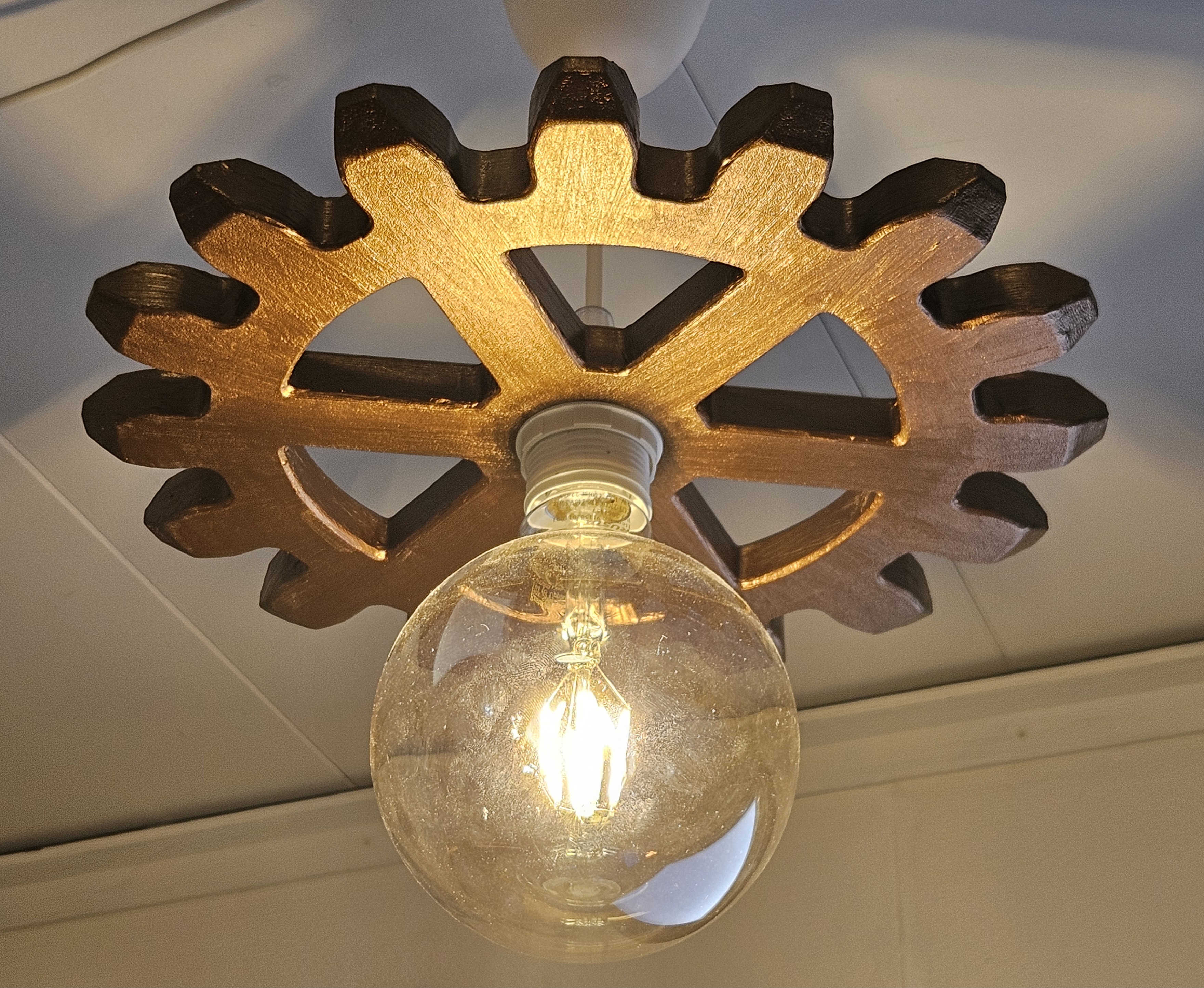 Steampunk Lamp Gear / Cog