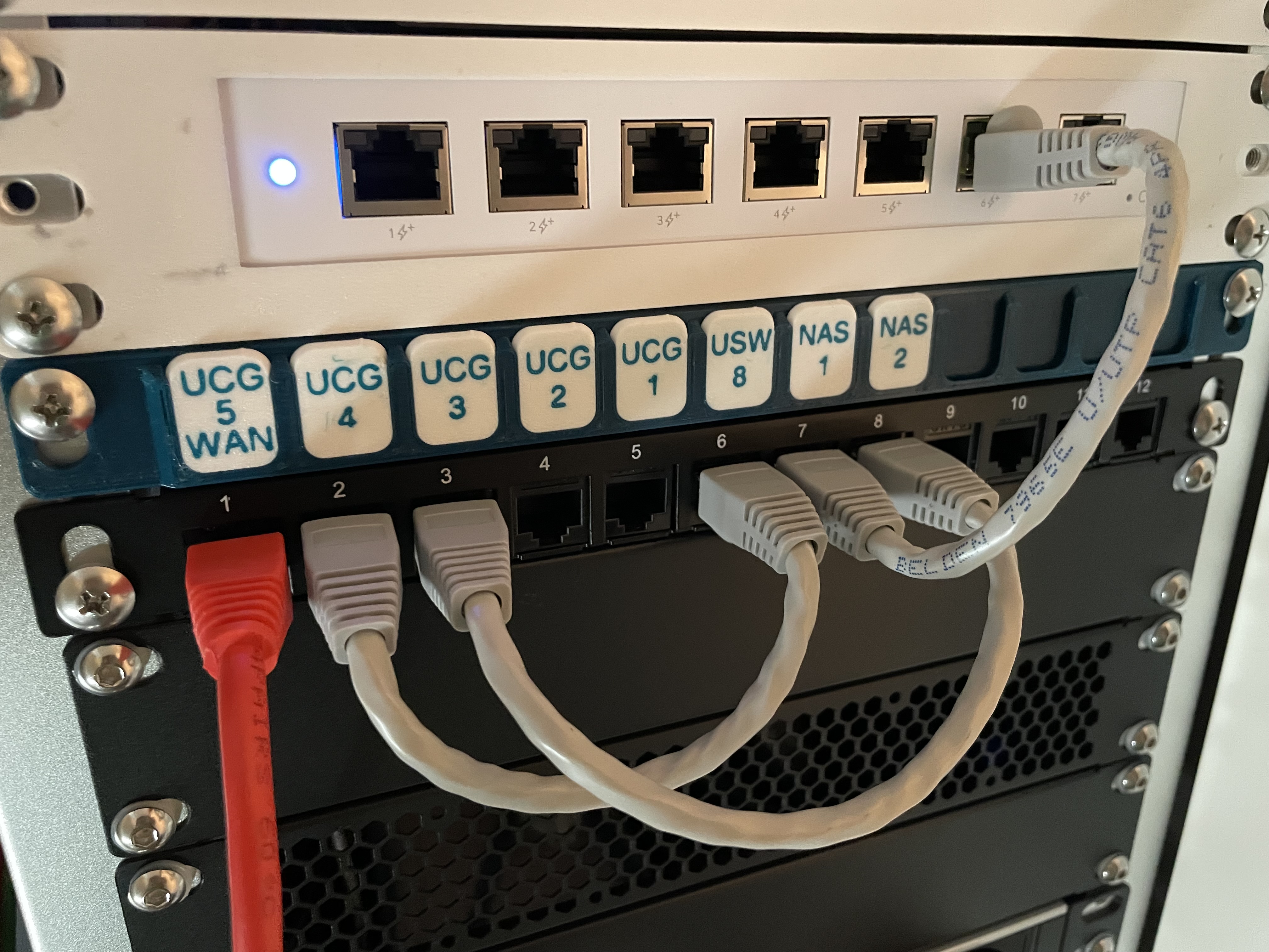 10 inch rack label panel 0.5U