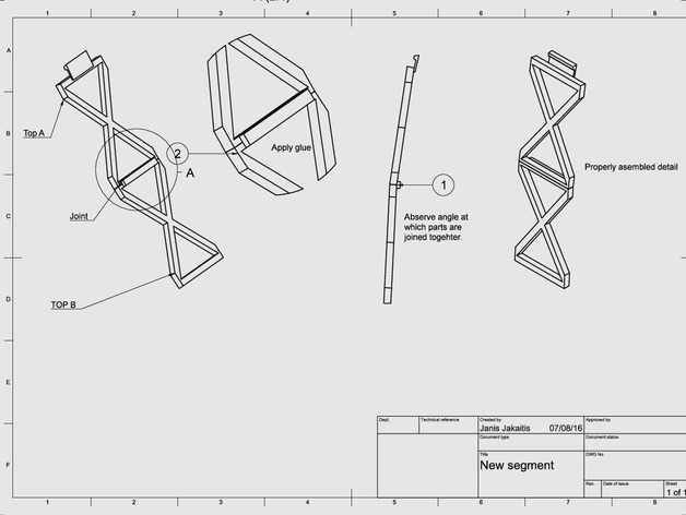 Miniatura 15 do modelo 3D LED bridge lamp (universal segment)