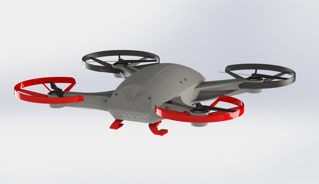 Project Ikarus - Quadcopter by Zi-vo | Download free STL model ...