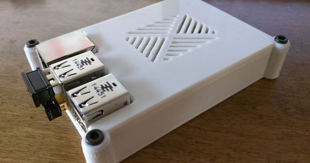 Raspberry Pi 2 case (vented with external screws) by loidolt | Download ...