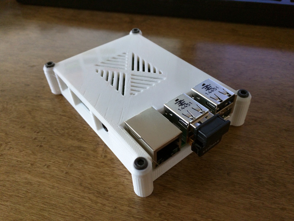 Raspberry Pi 2 case (vented with external screws) by loidolt | Download ...