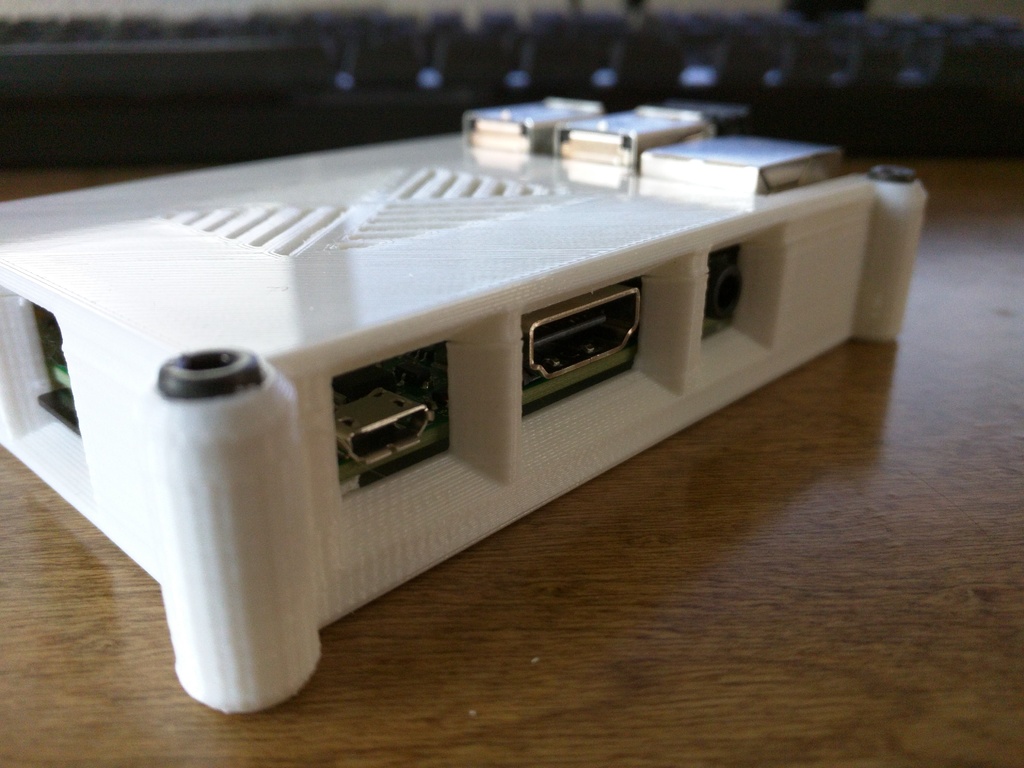 Raspberry Pi 2 case (vented with external screws) by loidolt | Download ...
