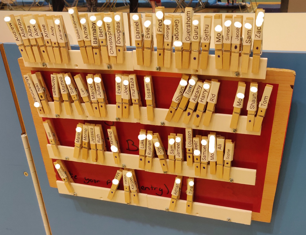 Badminton Peg Board Standoff Hooks & Rails