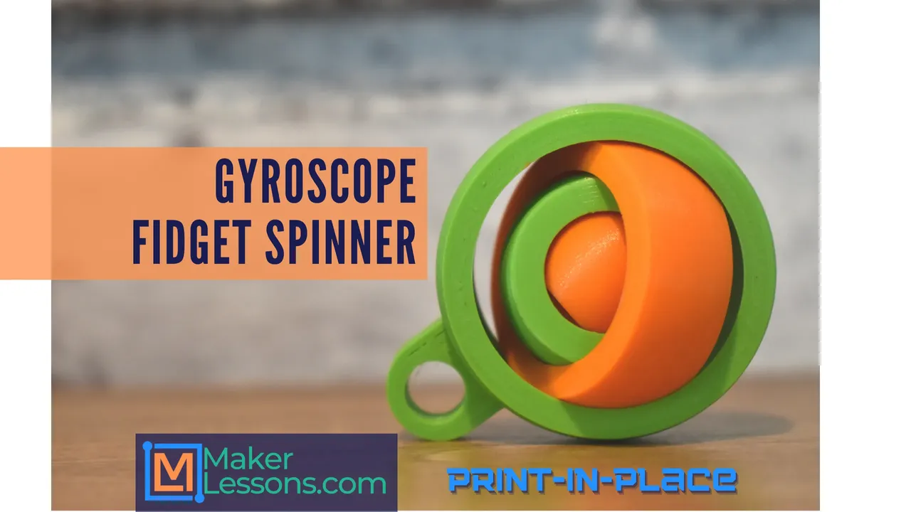 Gyro Fidget Spinner by Maker Lessons, Download free STL model