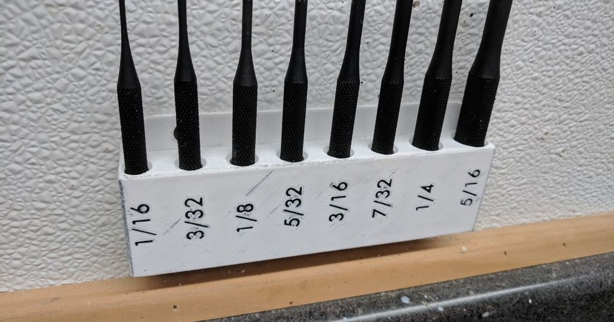 Harbor Freight Punch Set Holder by plasmata Download free STL model