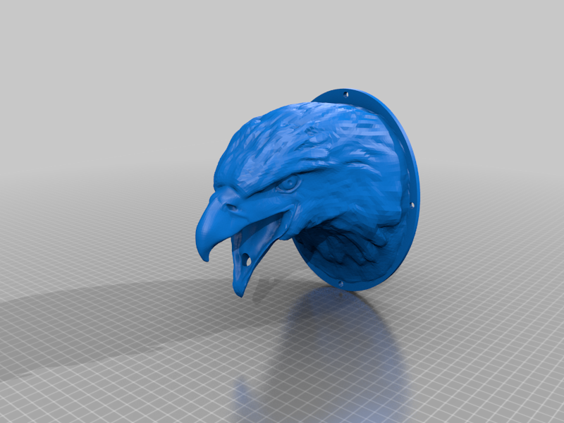 Miniatura 2 do modelo 3D Eagle head mount key holder