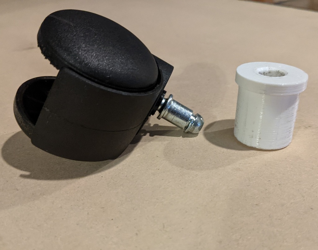 Costco stool caster adapter