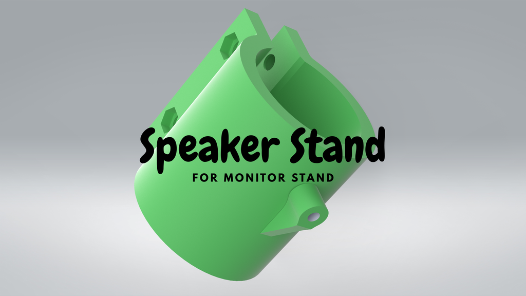 Speaker stand for monitor stands