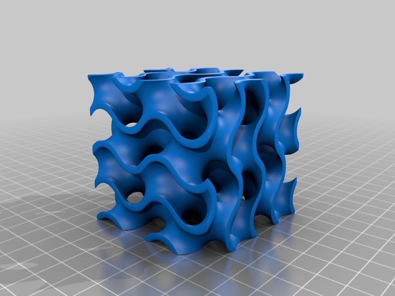 Miniatura 3 do modelo 3D Gyroid Surface