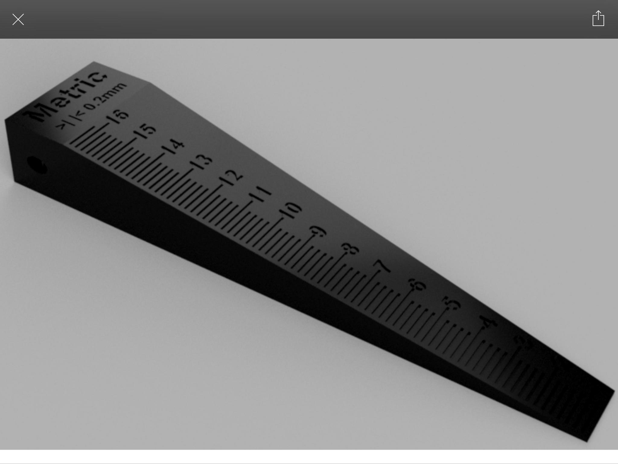 Taper Gauge, metric