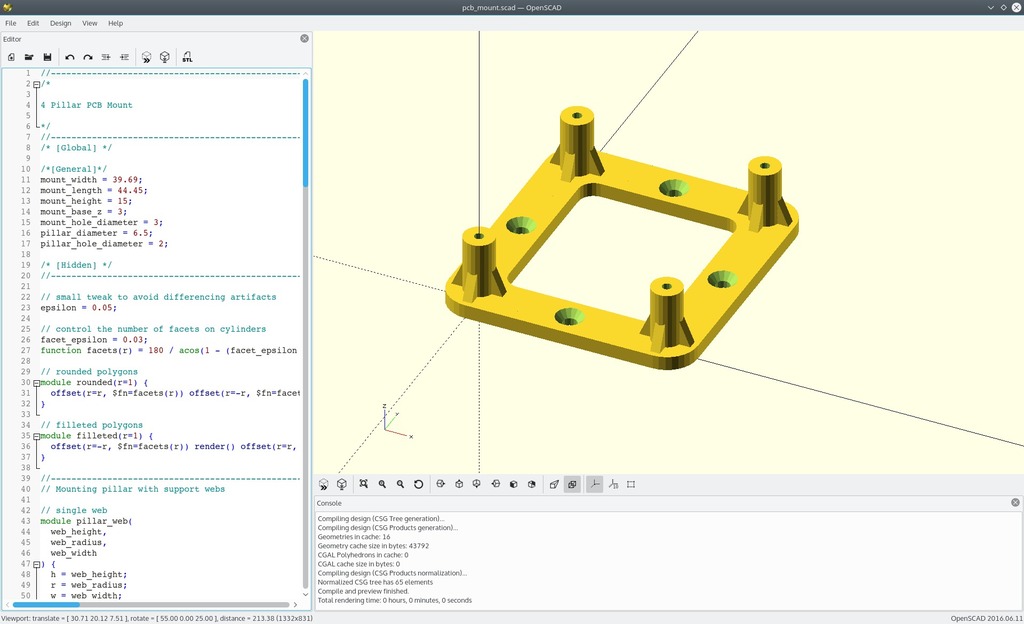 Parameterized PCB Mount — thumbnail 2