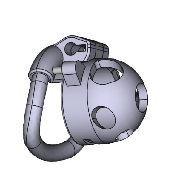 Male Chastity Device with Reverse Pegging — miniatura 8