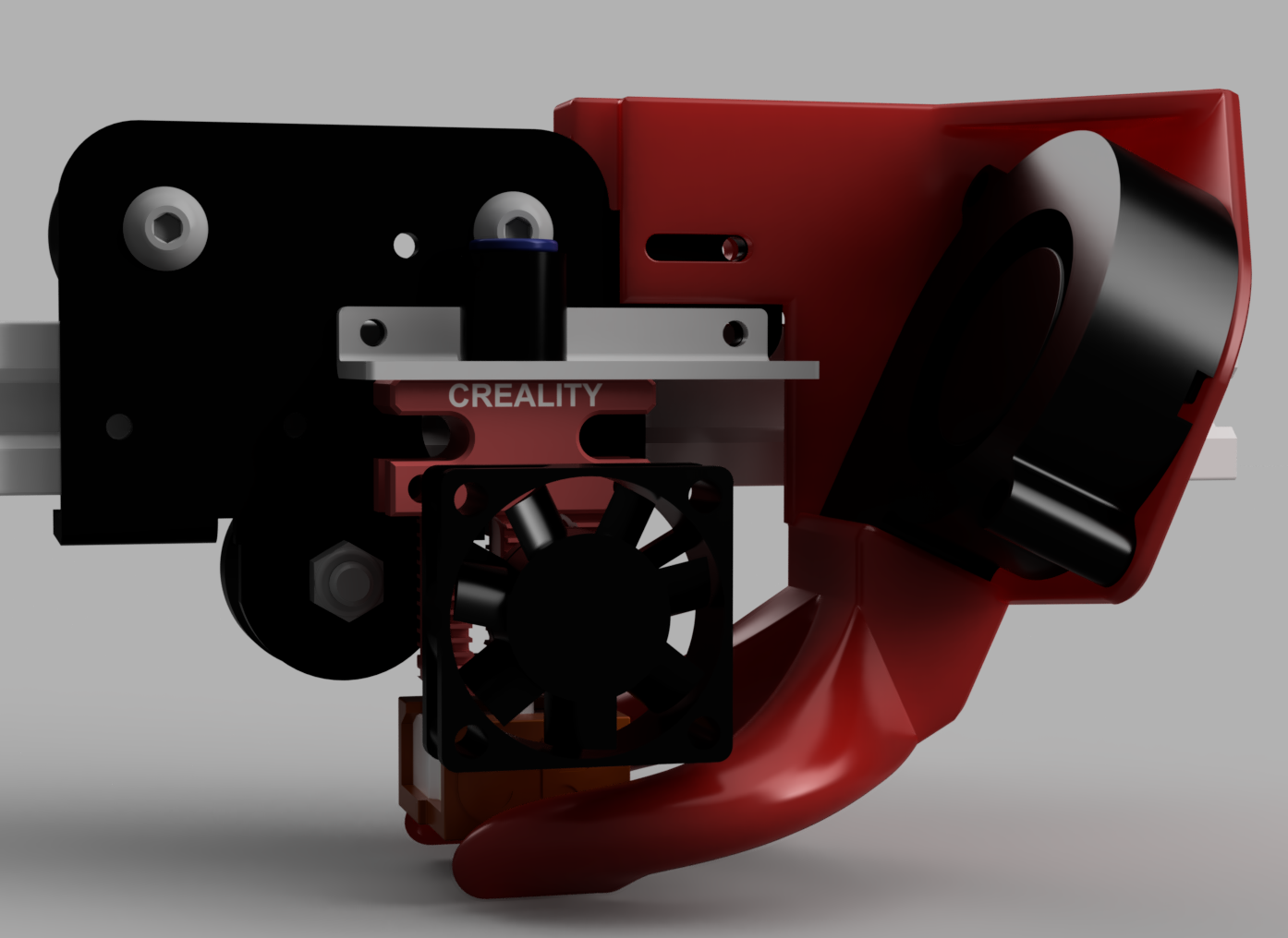 CR6 5015 part fan shroud dual fang