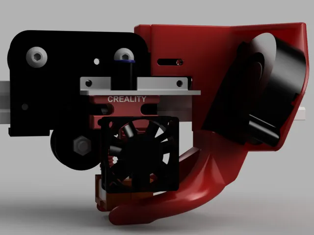 CR6 5015 part fan shroud dual fang