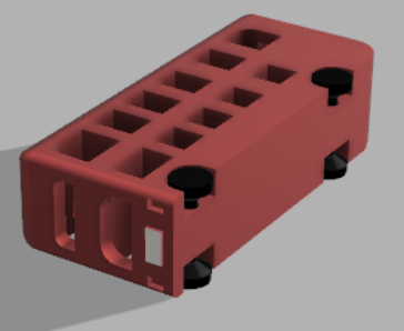 Print in place Double Decker Bus with moving wheels