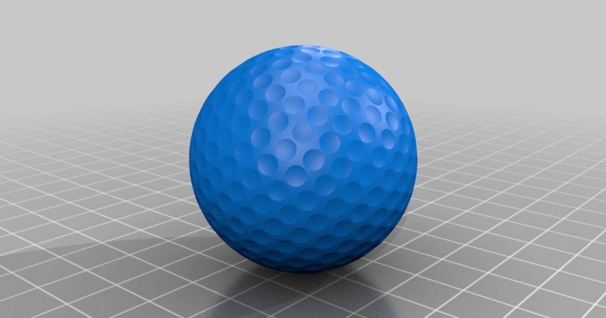 Fibonacci Golf Ball by RedKrieg Download free STL model