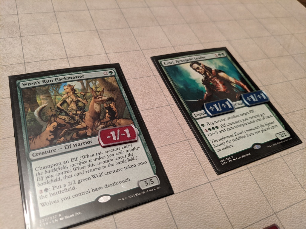 Miniatura 3 do modelo 3D MTG plus/minus counters