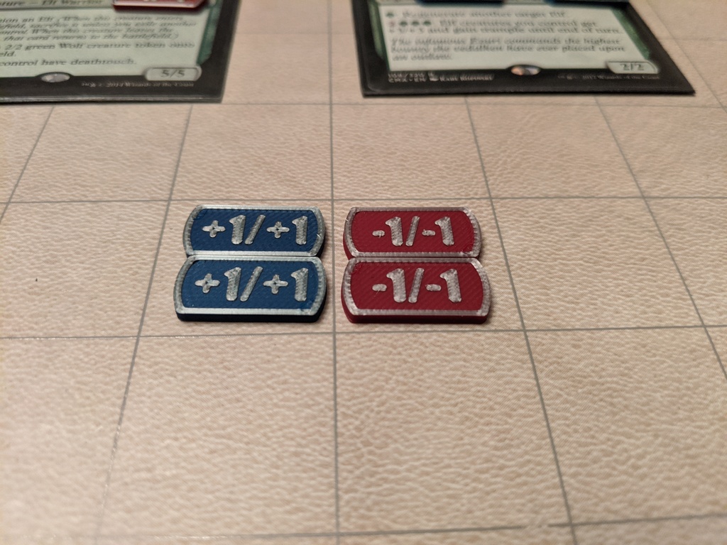 Miniatura 4 do modelo 3D MTG plus/minus counters