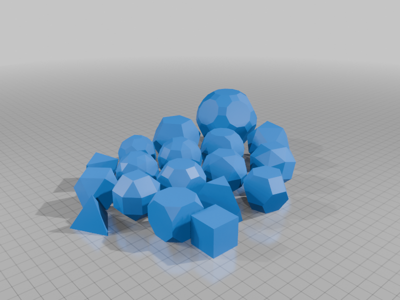 THE 5 PLATONIC AND 13 ARCHIMEDEAN POLYHEDRA 1