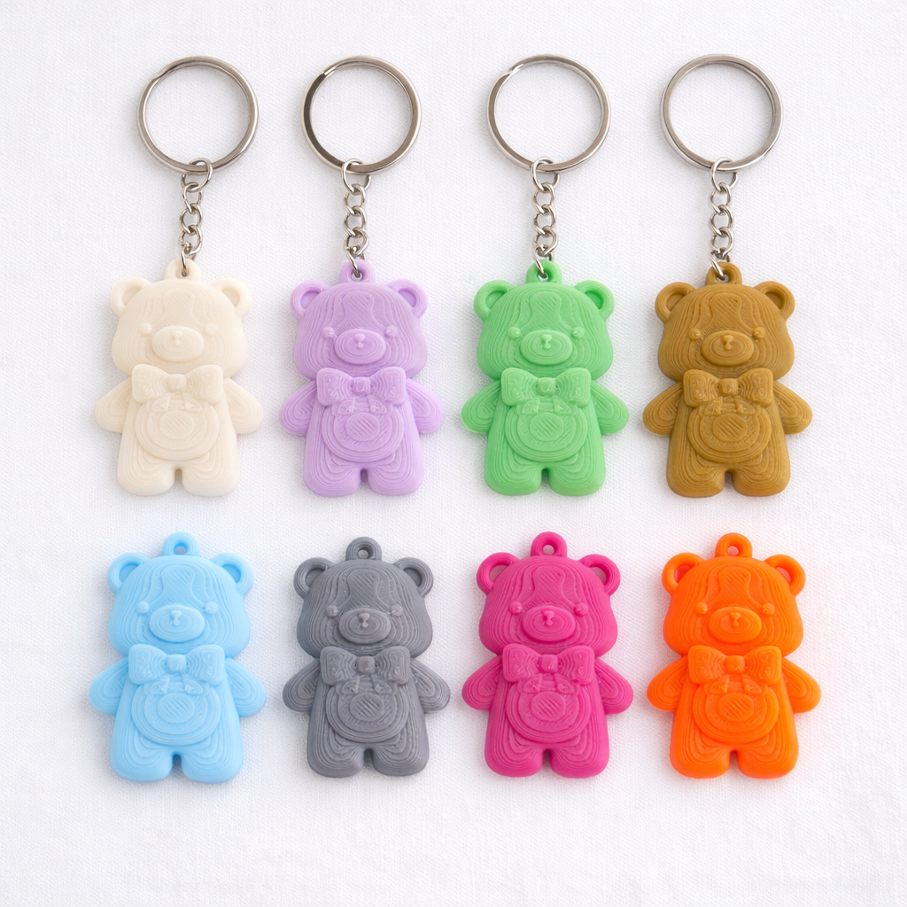 Cute teddy bear keychain