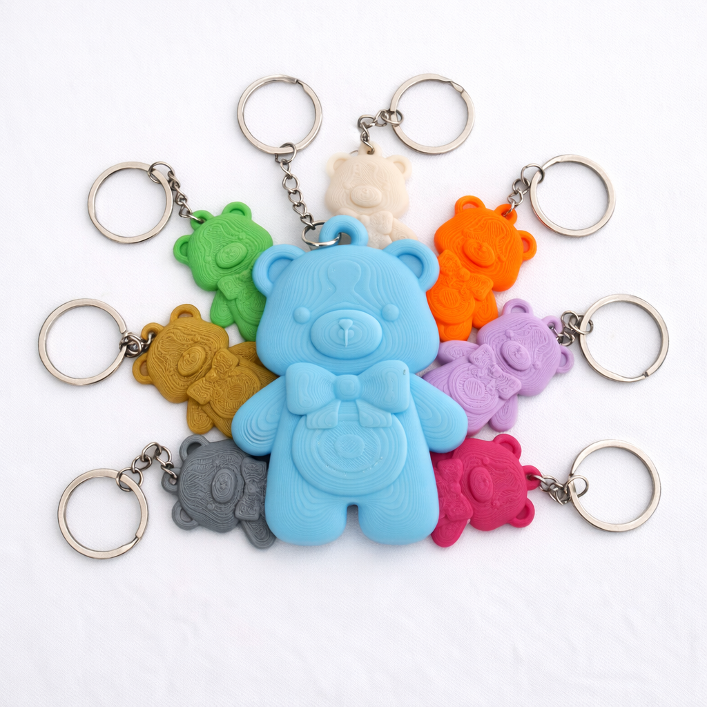 Cute teddy bear keychain