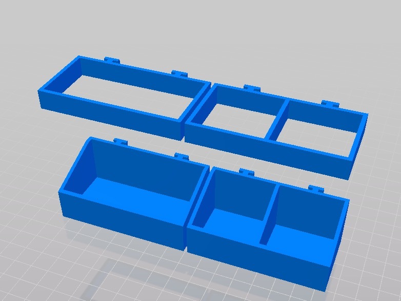 Small storage boxes for Lidl's Powerfix tool wall organizer