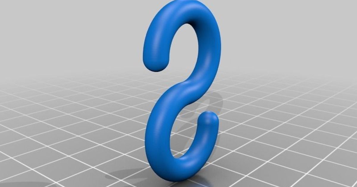 S Hook by pc0mb0 Download free STL model